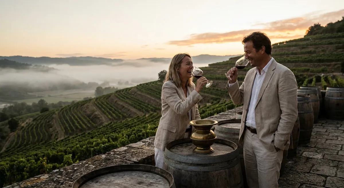 The Subtle Geometry of an Exceptional Wine Tour