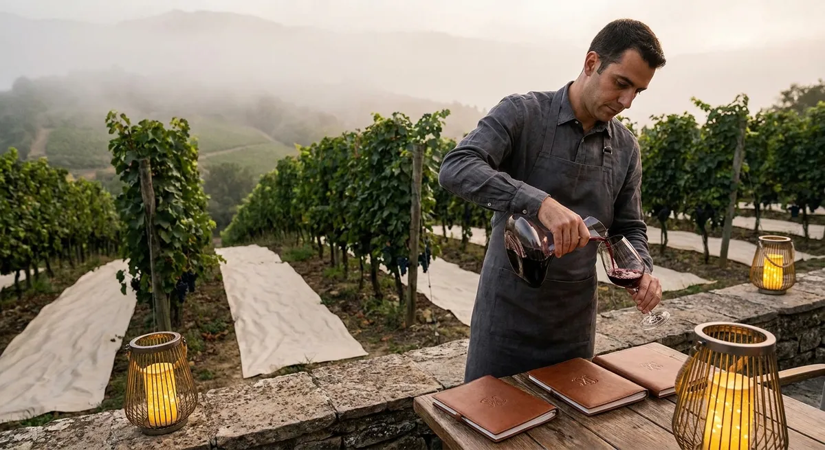 Silken Pathways: Elevating Vineyard Visits into Privileged Rituals