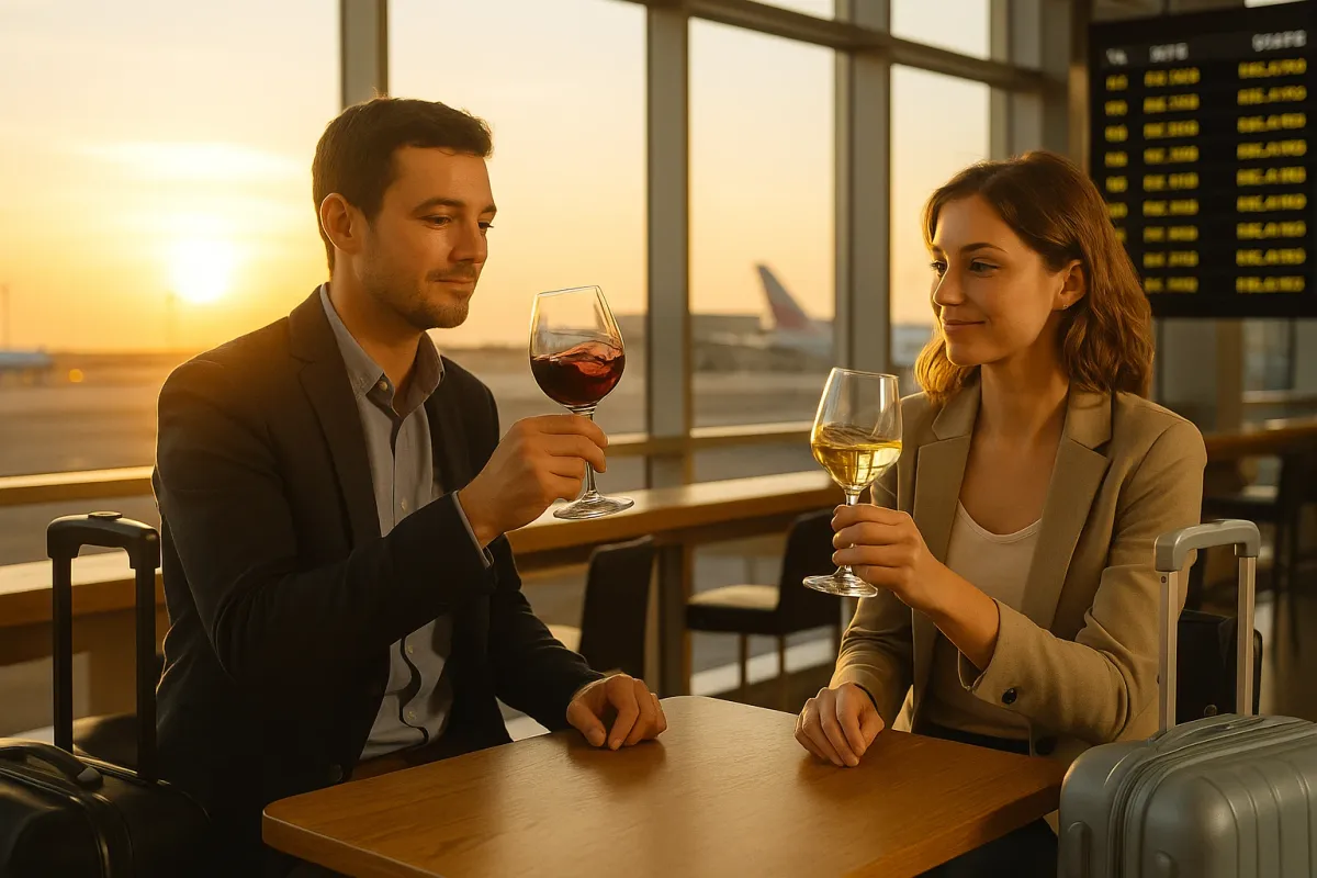 How Holiday Travel Chaos Is Quietly Creating a New Golden Hour for Wine Tasting