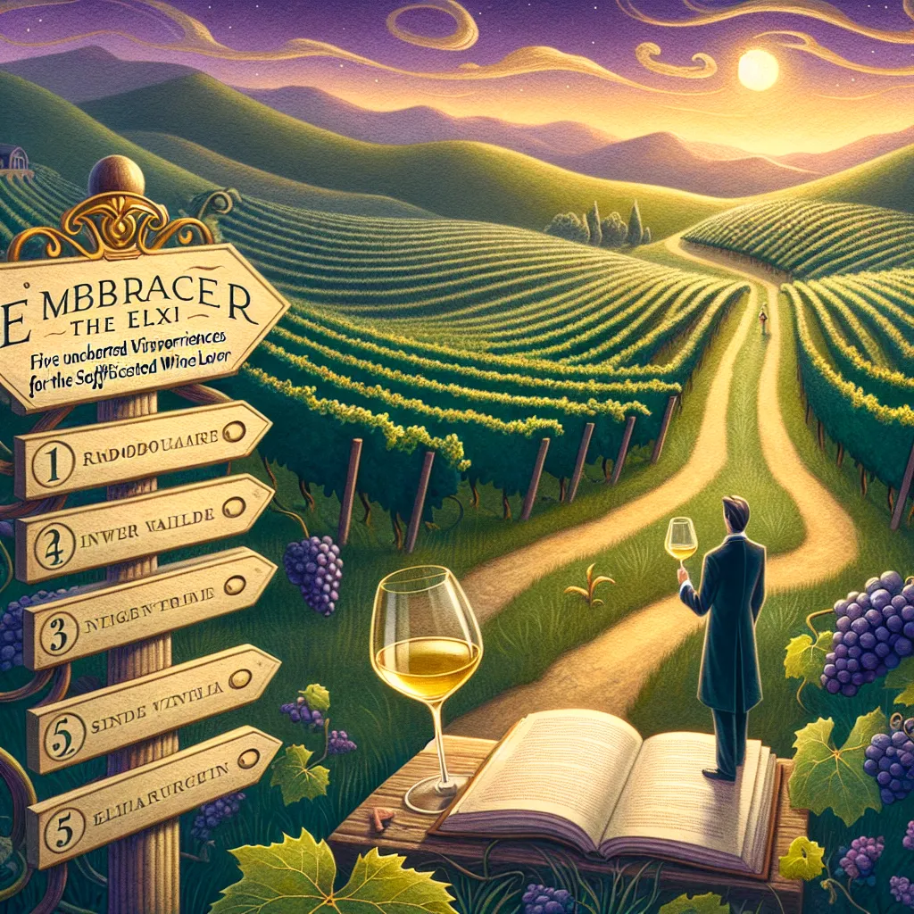Embrace the Elixir: Five Uncharted Vineyard Experiences for the Sophisticated Wine Lover