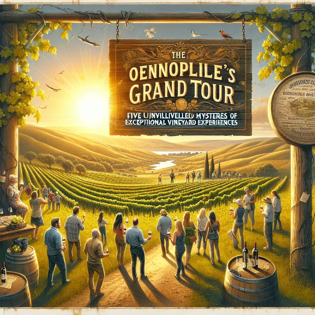 The Oenophile's Grand Tour: Five Unveiled Mysteries of Exceptional Vineyard Experiences