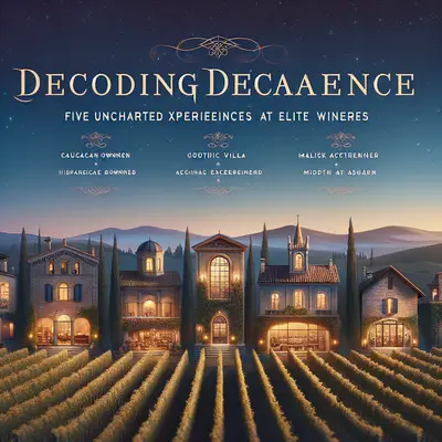 Decoding Decadence: Five Uncharted Experiences at Elite Wineries